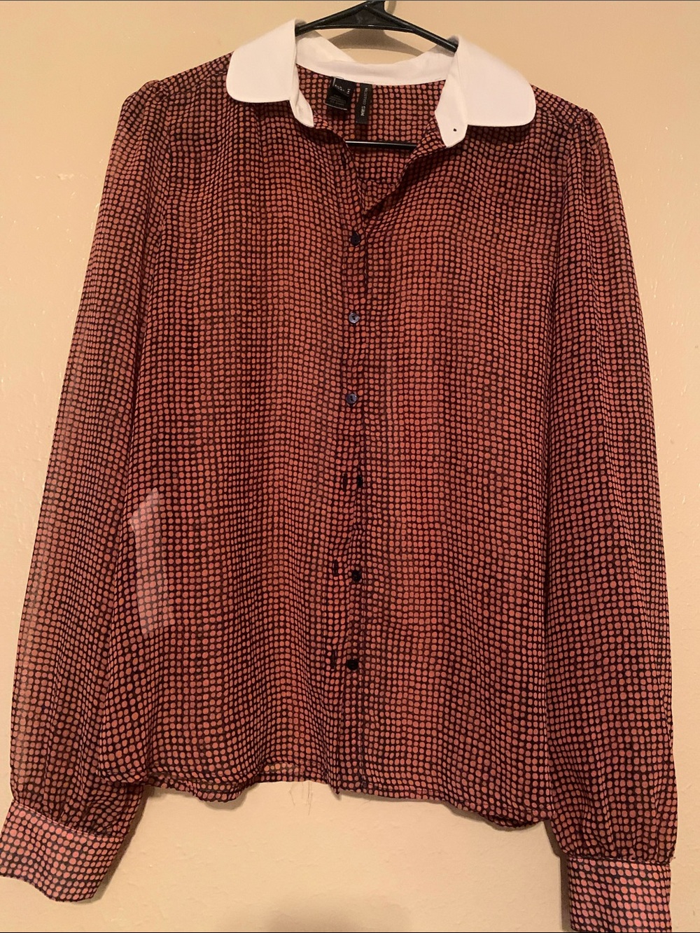 NWOT Mango Collection Long-Sleeve Blouse (S/M)